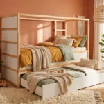IKEA KURA Bett Ausziehbett 90x180 NestUp Sleep Schublade 2in1 Weiß