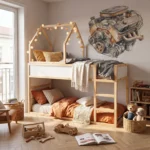 IKEA KURA Bett Hausbett Dach Starlight Plus aus Holz