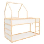 IKEA KURA Bett Hausbett Dach Starlight Plus aus Holz
