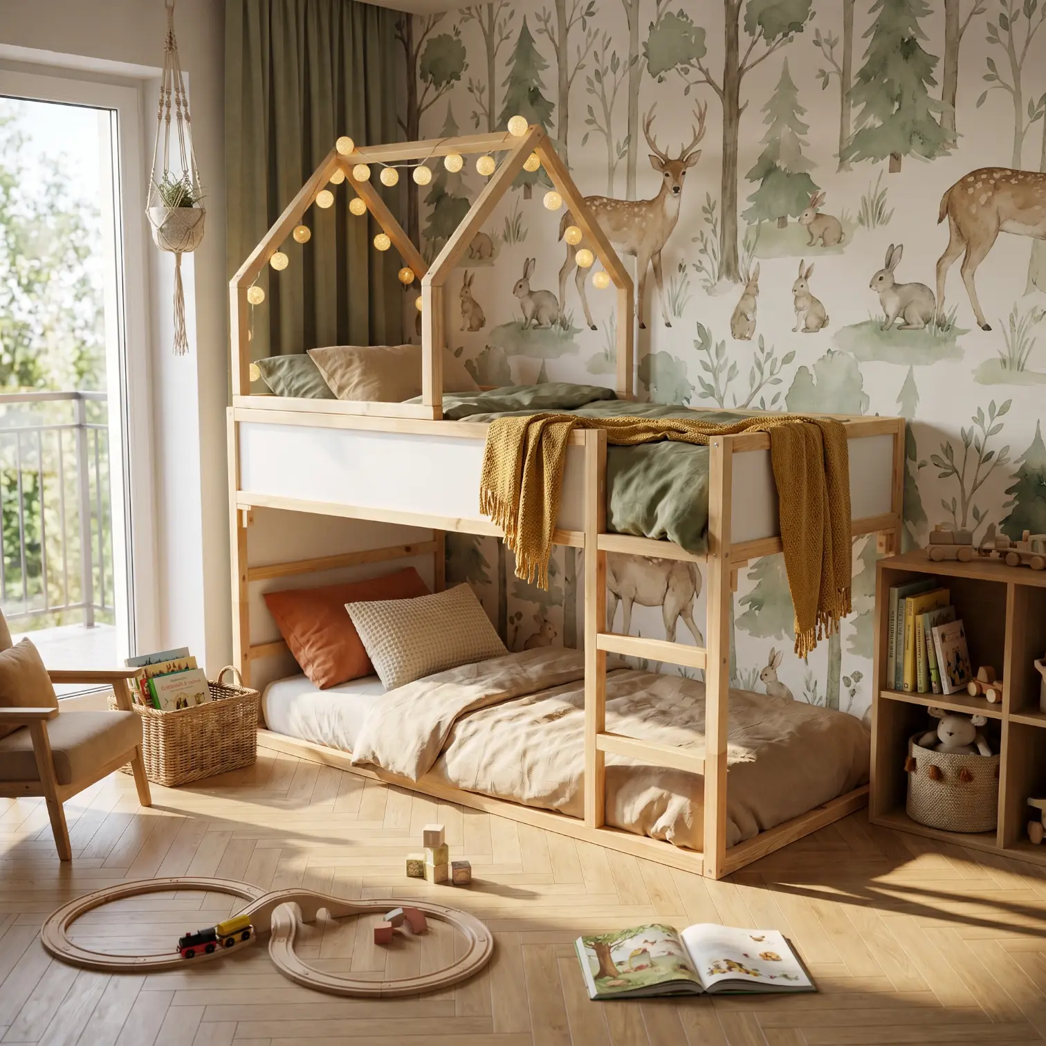 IKEA KURA Bett Hausbett Dach Starlight Plus aus Holz IKEA KURA Bett Hausbett Dach Starlight Plus aus Holz