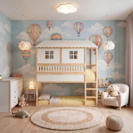 IKEA KURA Bett Hausbett mit Fenstern Little Mountain Plus