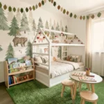 IKEA KURA Bett Hausdach Kinderbett Meadow Standard