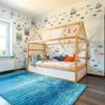 IKEA KURA Bett Hausdach Kinderbett Meadow Standard
