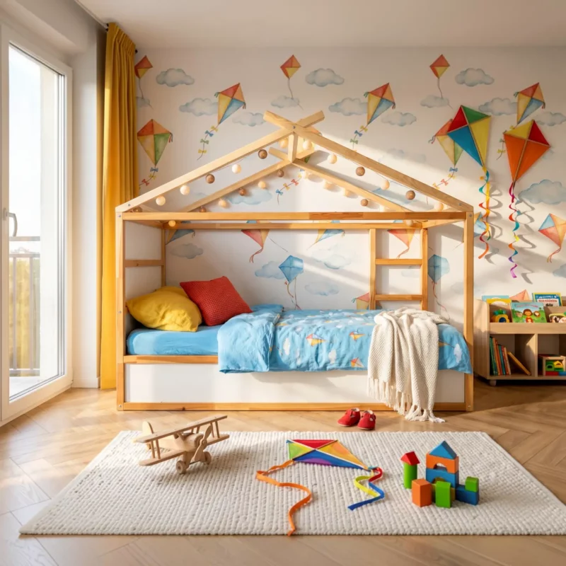 IKEA KURA Bett Hausdach Kinderbett Rainbow Standard