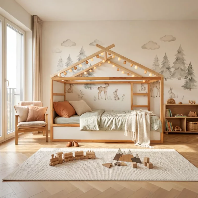 Daszek domek do łóżka IKEA KURA Rainbow Standard