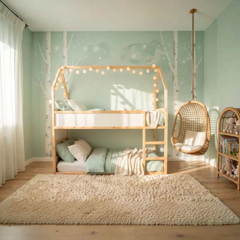IKEA KURA Bett Hausdach Meadow Plus