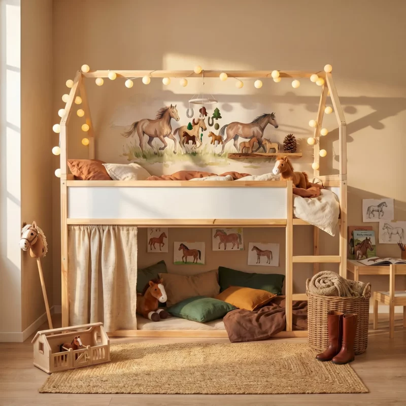 IKEA KURA Bett Hausdach Meadow Plus - nachher