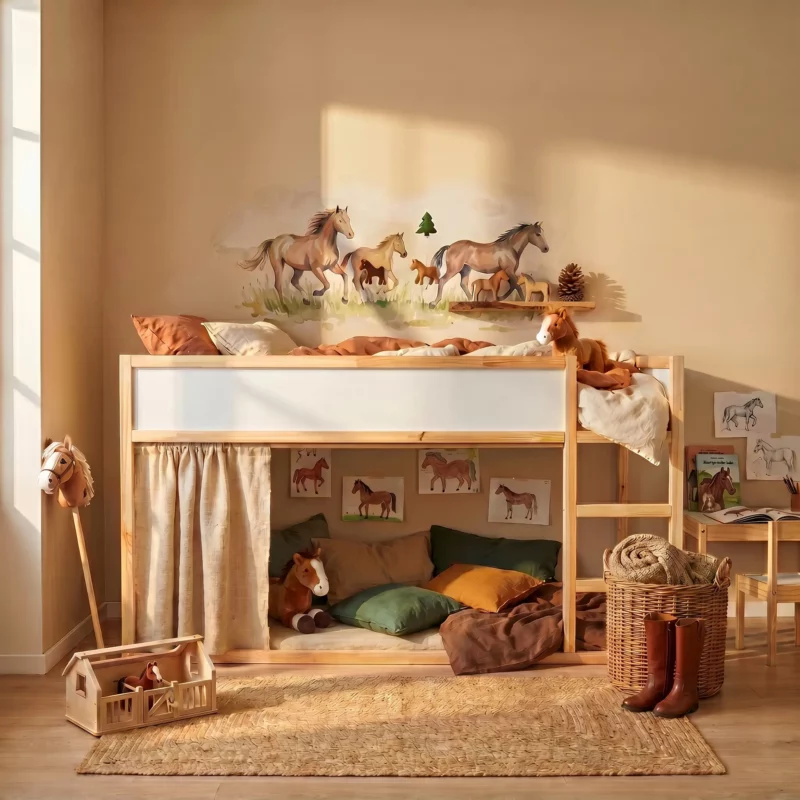 IKEA KURA Bett Hausdach Meadow Plus - vorher