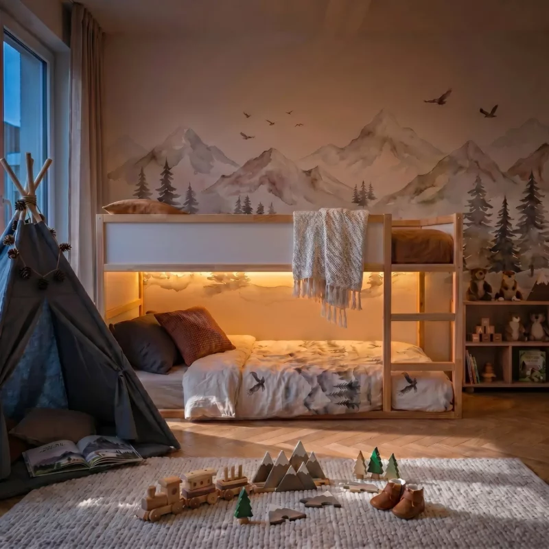 IKEA KURA Bett Hausdach Rainbow Plus - scheme - vorher