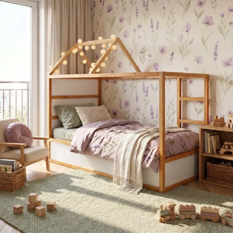 IKEA KURA Bett Hausdach Starlight Standard