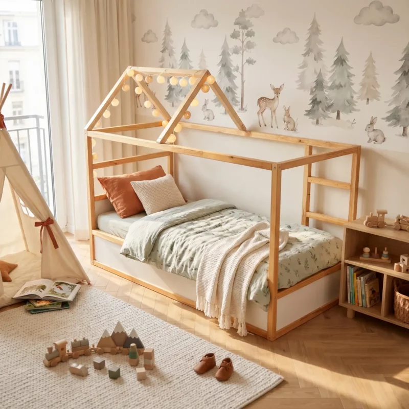 IKEA KURA Bett Hausdach Starlight Standard