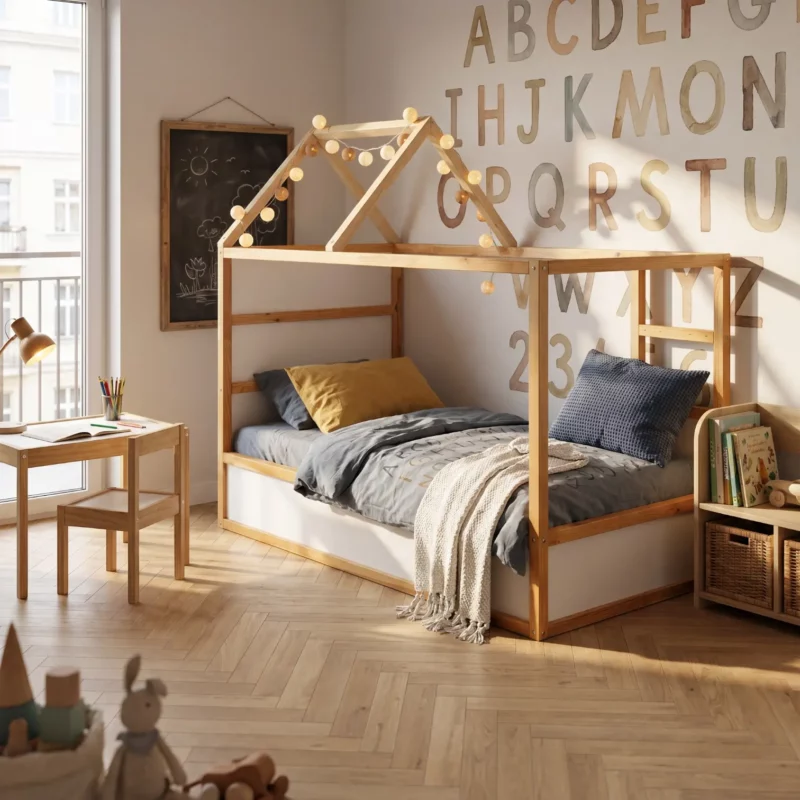 IKEA KURA Bett Hausdach Starlight Standard
