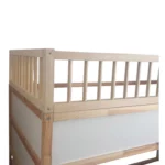 IKEA KURA Bett Obere Absturzsicherung RONA DUO 165×90 mit runden Holzsprossen