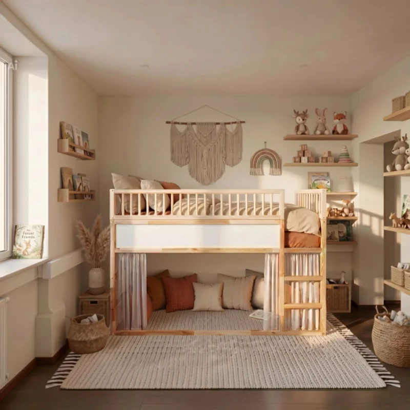 IKEA KURA Bett Obere Absturzsicherung RONA DUO SPLIT 165×90