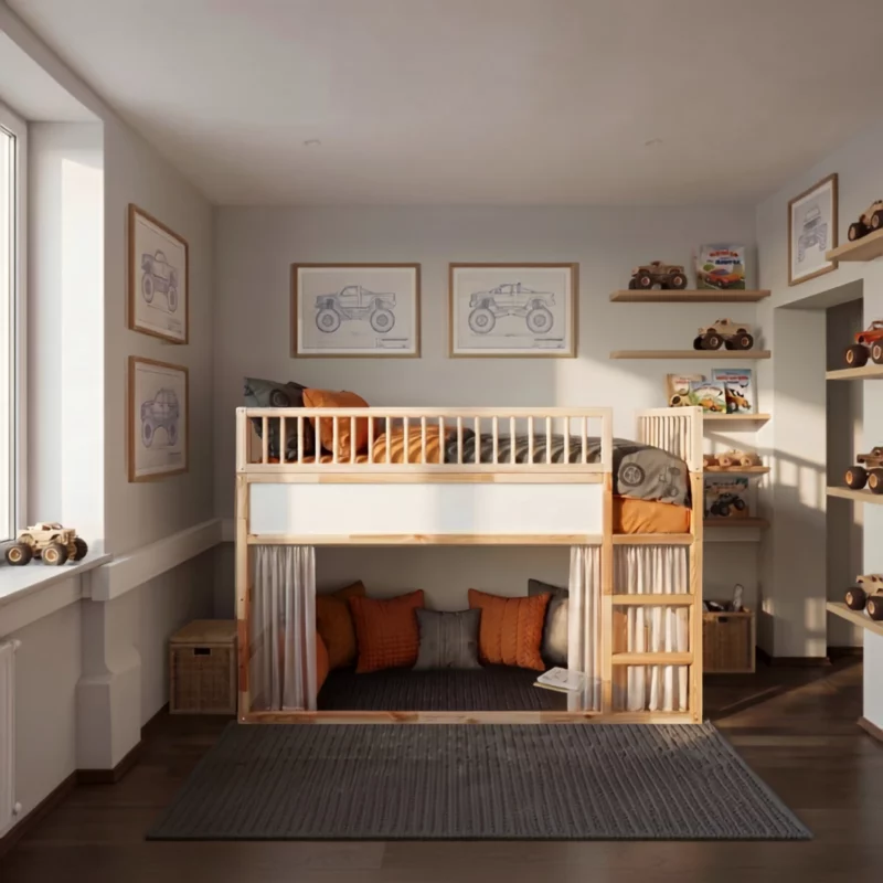 IKEA KURA Bett Obere Absturzsicherung RONA DUO SPLIT 165×90