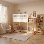 IKEA KURA Bett Obere Absturzsicherung VILO 165 aus Holz und MDF