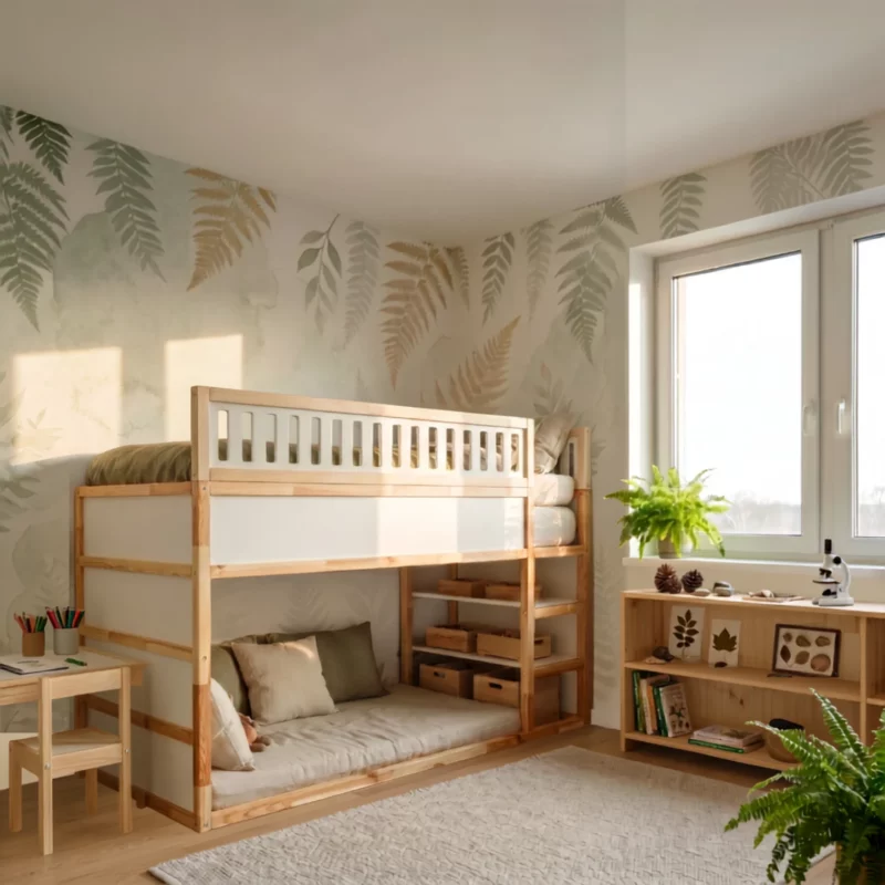 IKEA KURA Bett Obere Absturzsicherung VILO DUO SPLIT 165×90 aus Holz und MDF