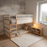 IKEA KURA Bett Obere Absturzsicherung VILO MAX aus Holz und MDF