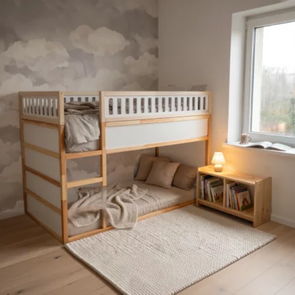 IKEA KURA Bett Obere Absturzsicherung VILO MAX aus Holz und MDF