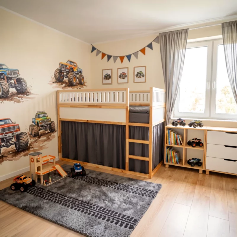 IKEA KURA Bett Obere Absturzsicherung VILO MAX aus Holz und MDF