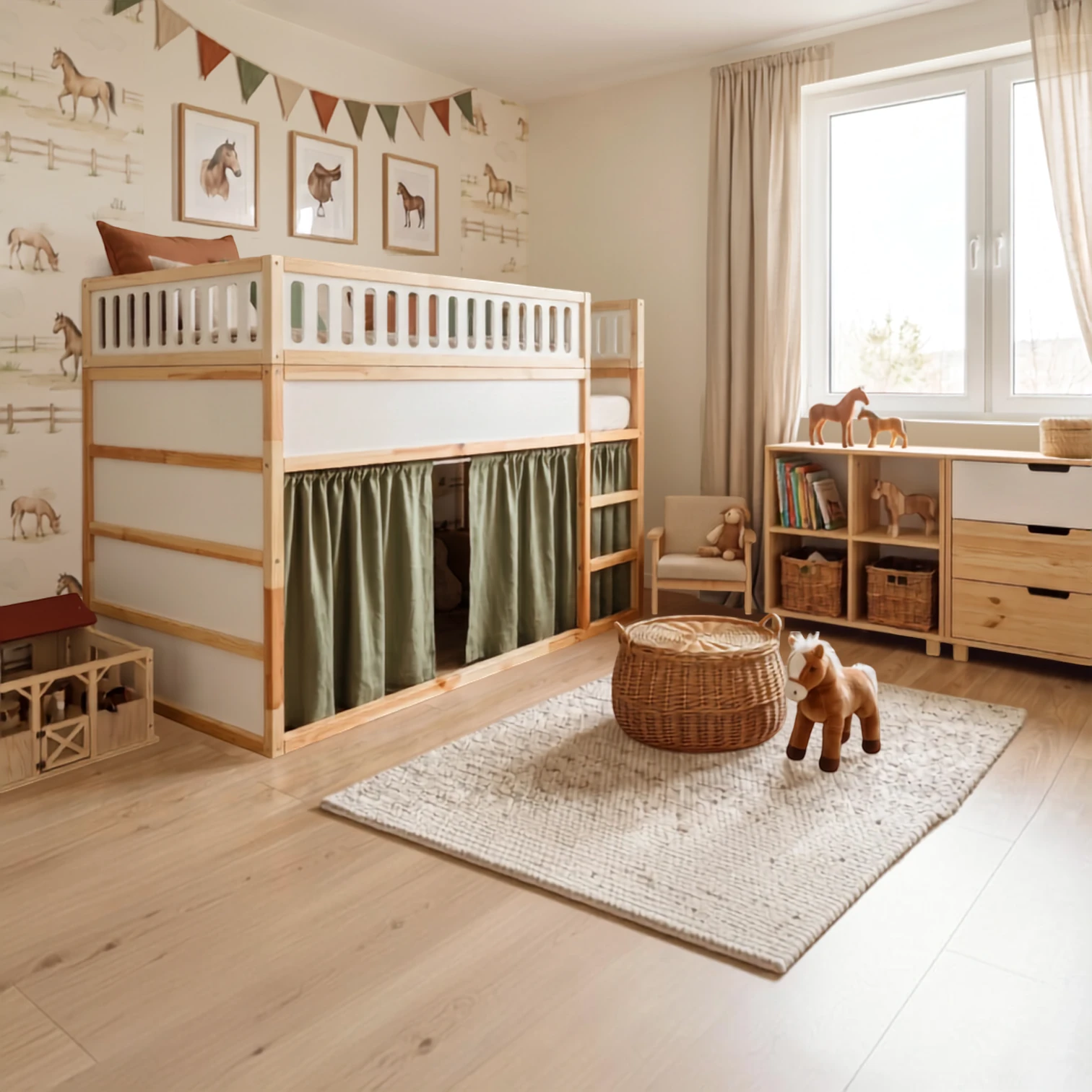 IKEA KURA Bett Obere Absturzsicherung VILO MAX aus Holz und MDF IKEA KURA Bett Obere Absturzsicherung VILO MAX aus Holz und MDF