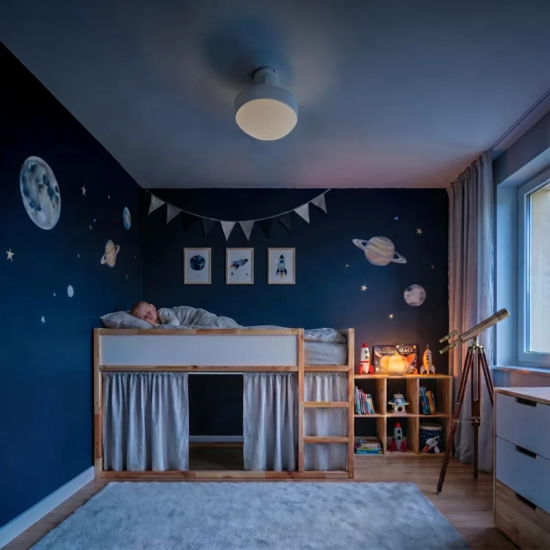 IKEA KURA Bett Obere Absturzsicherung VILO TRE 90×165×90 aus Holz und MDF - vorher