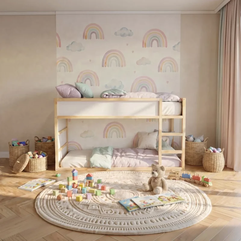 IKEA KURA Bett Podest mit 2 Schubladen NestUp Storage Weiße Front - vorher