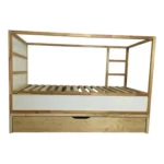 IKEA KURA Bett Podest mit extra großer Schublade NestUp Storage XL Naturholz