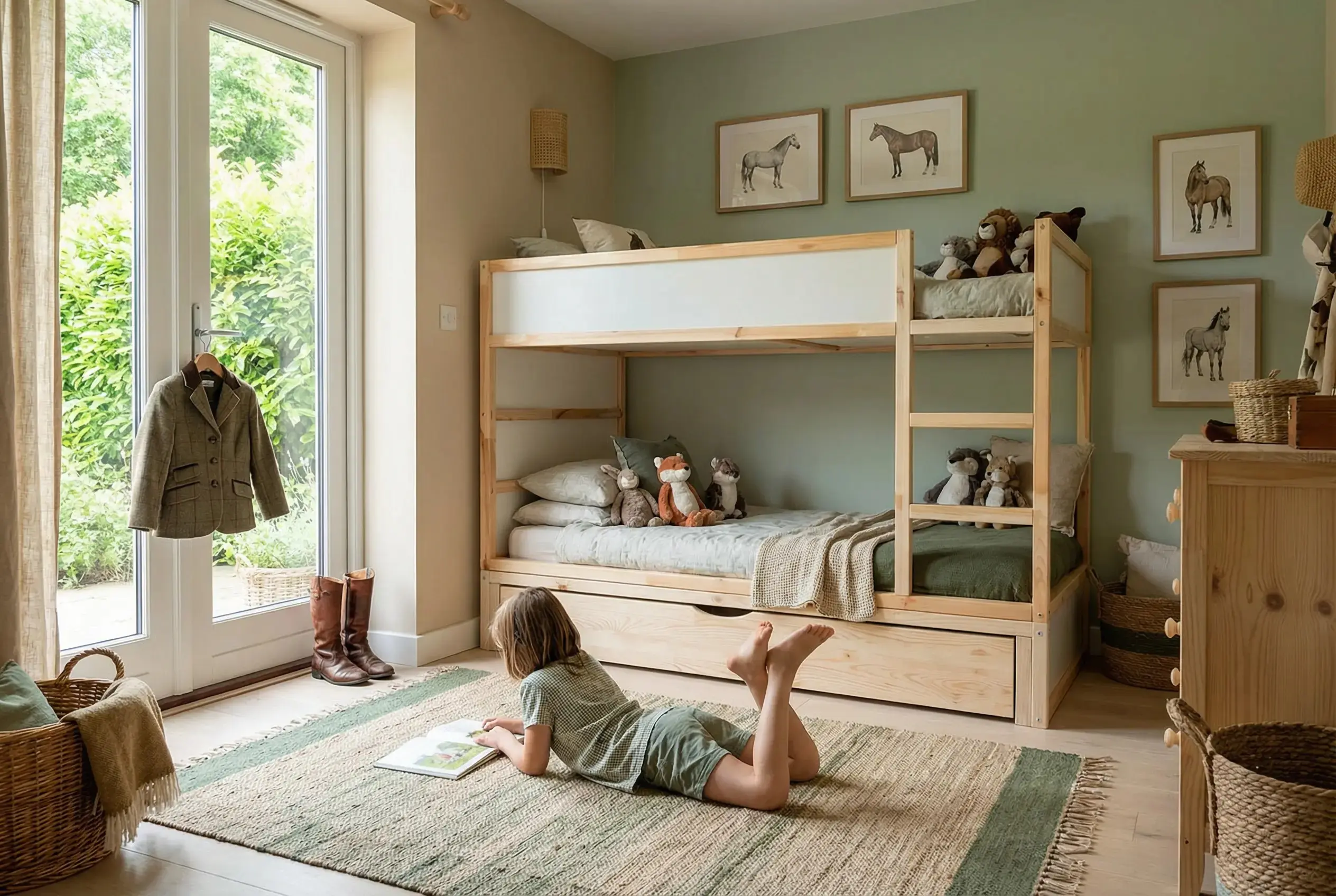 IKEA KURA Bett Podest mit extra großer Schublade NestUp Storage XL Naturholz