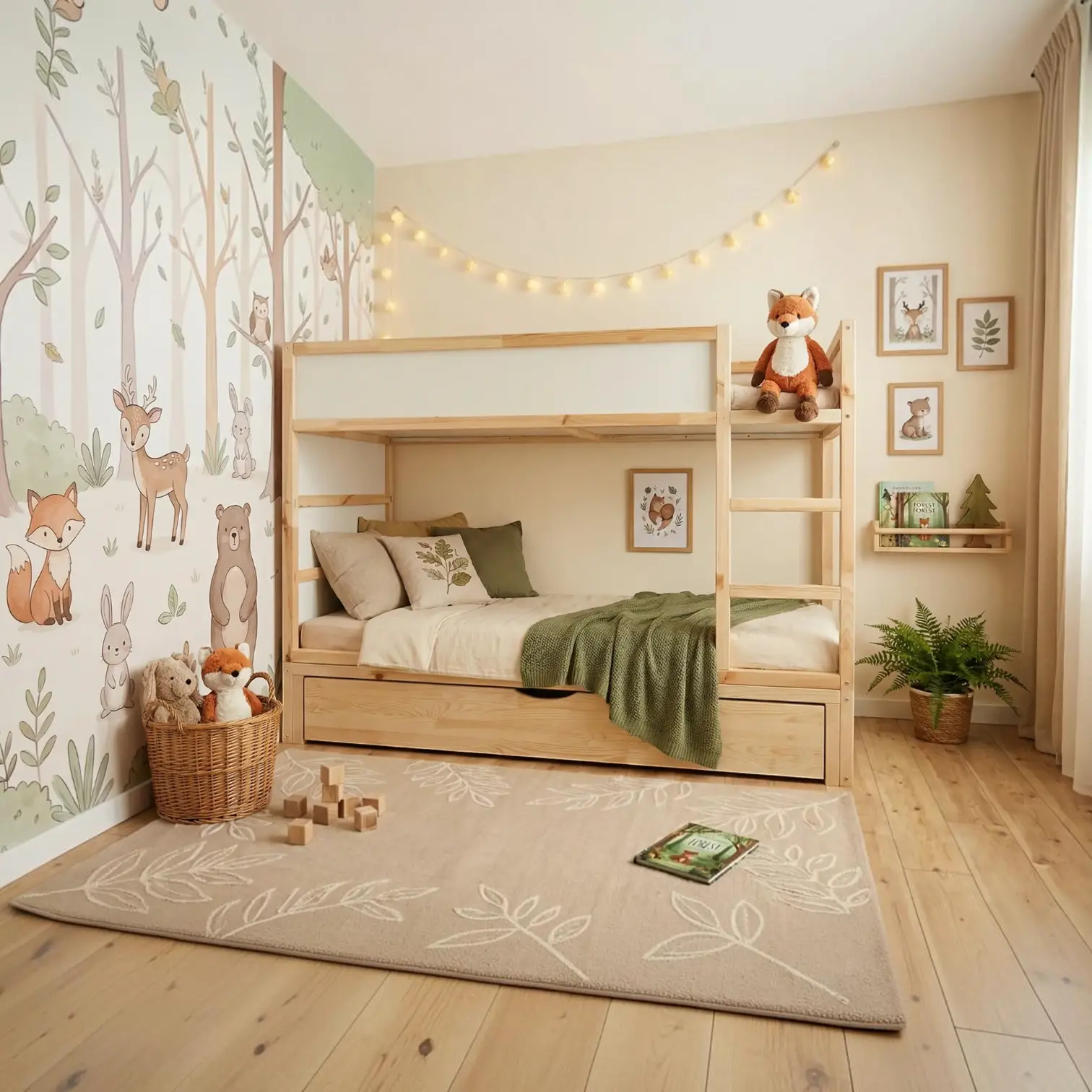 IKEA KURA Bett Podest mit extra großer Schublade NestUp Storage XL Naturholz IKEA KURA Bett Podest mit extra großer Schublade NestUp Storage XL Naturholz