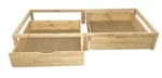 IKEA KURA Bett Podest mit zwei Schubladen NestUp Storage Front Kiefer
