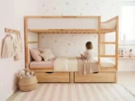 IKEA KURA Bett Podest mit zwei Schubladen NestUp Storage Front Kiefer