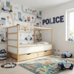 IKEA KURA Bett Podest mit zwei Schubladen NestUp Storage Front Kiefer