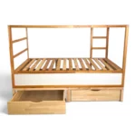IKEA KURA Bett Podest mit zwei Schubladen NestUp Storage Front Kiefer