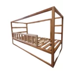 IKEA KURA Bett Rausfallschutz Unten NIVO 165 cm aus Kiefernholz