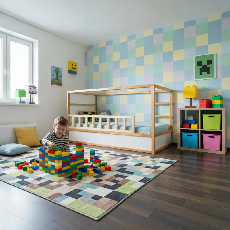 IKEA KURA Bett Rausfallschutz Unten NIVO 165 cm aus Kiefernholz