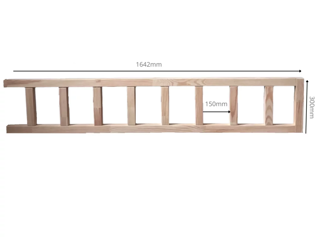 IKEA KURA Bett Rausfallschutz Unten NIVO DUO 165+90 - scheme