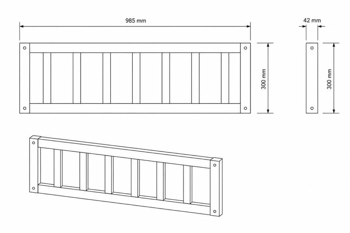 IKEA KURA Bett Rundumschutz LINO MAX