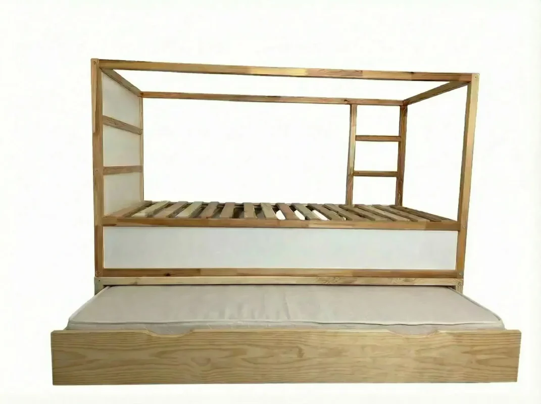 IKEA KURA Bett Schlafschublade 2in1 90x180 NestUp Sleep Naturholz