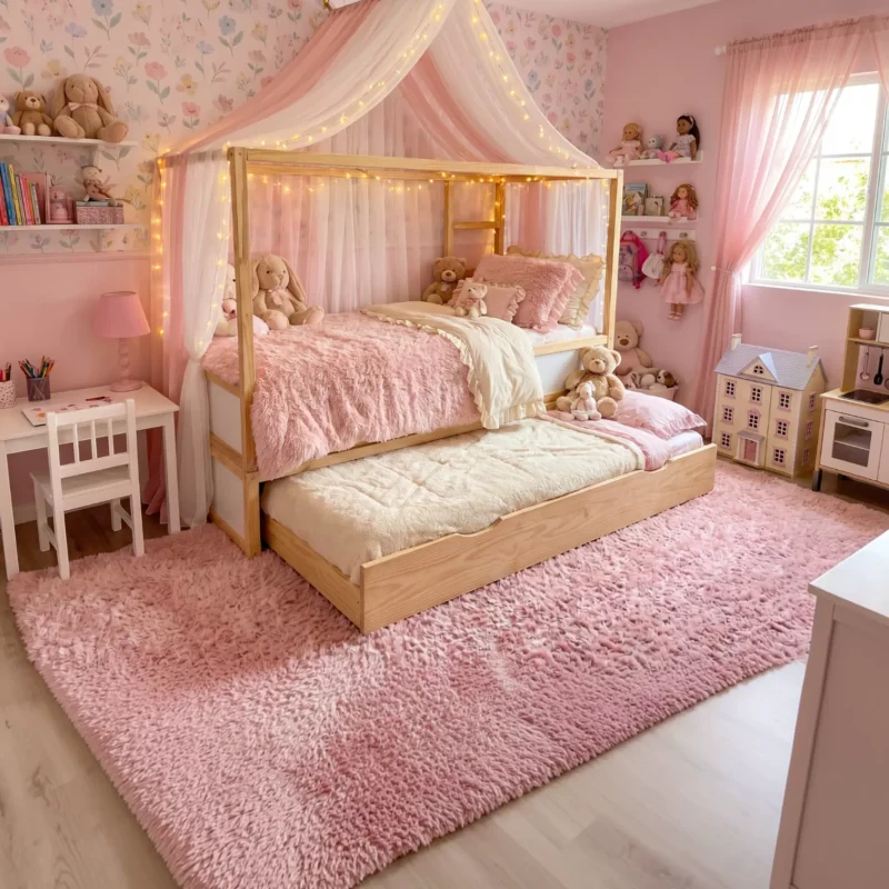 IKEA KURA Bett Schlafschublade 2in1 90x180 NestUp Sleep Naturholz - nachher