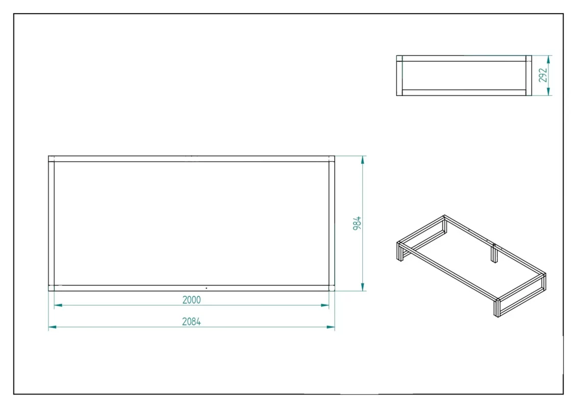 IKEA KURA Bett Schlafschublade 2in1 90x180 NestUp Sleep Naturholz - scheme