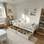 IKEA KURA Bett Schubladen Set Solani Box Front Weiß