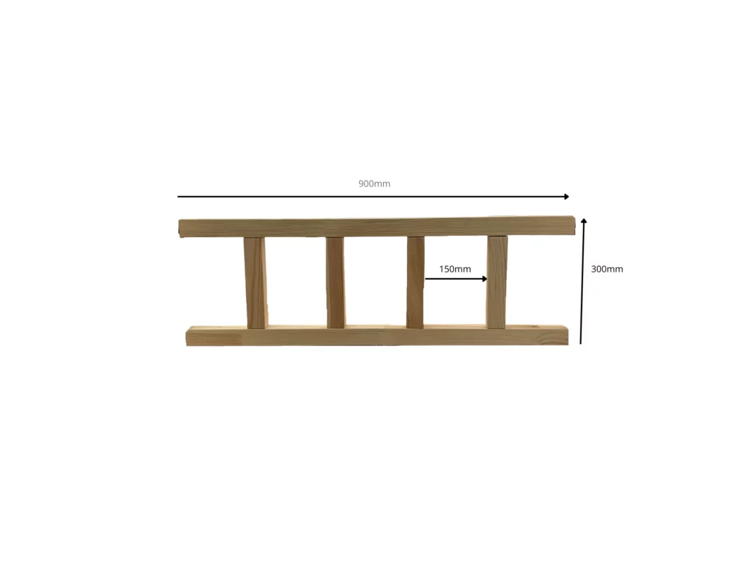 IKEA KURA Bett Schutzbarrieren Unten NIVO TRE 3-teilig - scheme