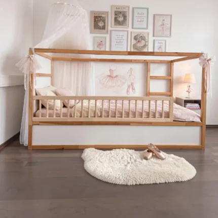 IKEA KURA Bett Schutzgitter mit runden Sprossen ROLO 165