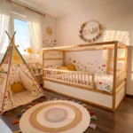 IKEA KURA Bett Schutzgitter mit runden Sprossen ROLO DUO 165×90