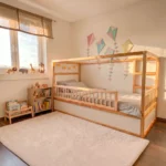 IKEA KURA Bett Schutzgitter mit runden Sprossen ROLO DUO 165×90