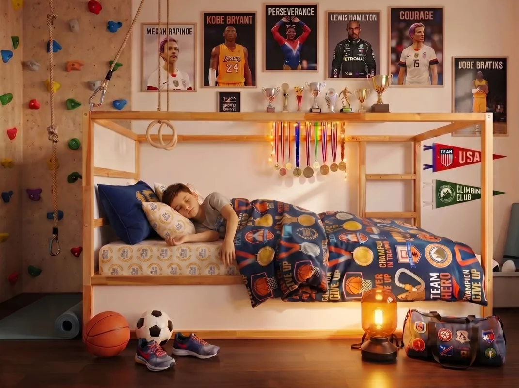 IKEA KURA Bett Schutzgitter mit runden Sprossen ROLO DUO 90×90 - vorher