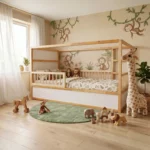 IKEA KURA Bett Schutzgitter mit runden Sprossen ROLO TRE 165×90×90