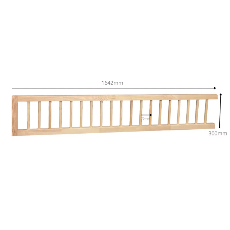 IKEA KURA Bett Schutzgitter mit runden Sprossen ROLO TRE 165×90×90 - scheme