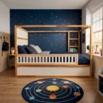 IKEA KURA Bett Untere Absturzsicherung VELO 165 aus Holz und MDF